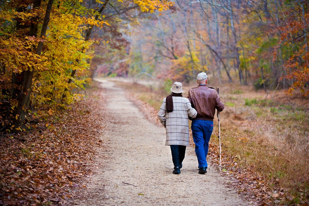 Couple enjoying the outdoors with better hearing